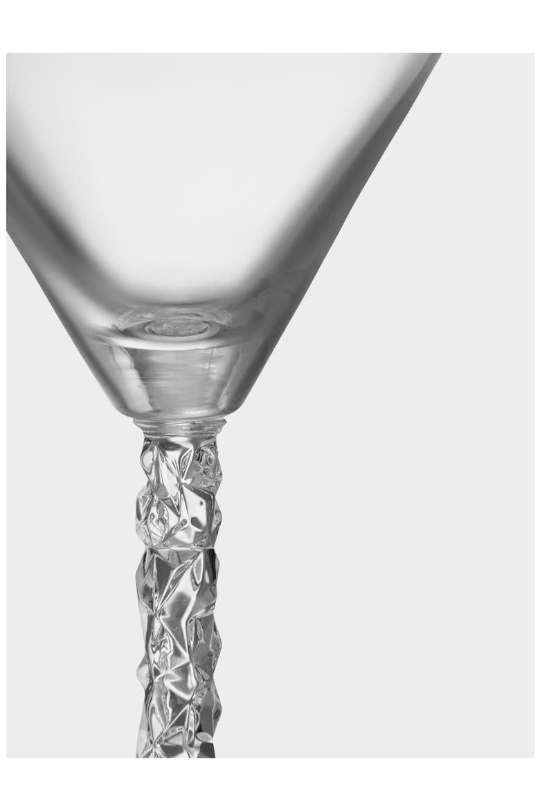 Carat Set of 2 Crystal Martini Glasses, Alternate, color, CLEAR