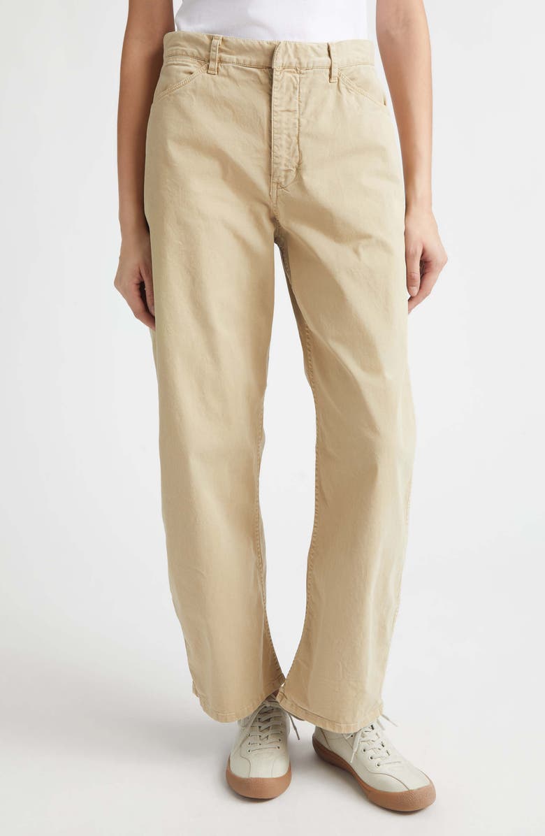 Nili Lotan Tribeca Barrel Leg Pants, Main, color, Vintage Washed - Solstice