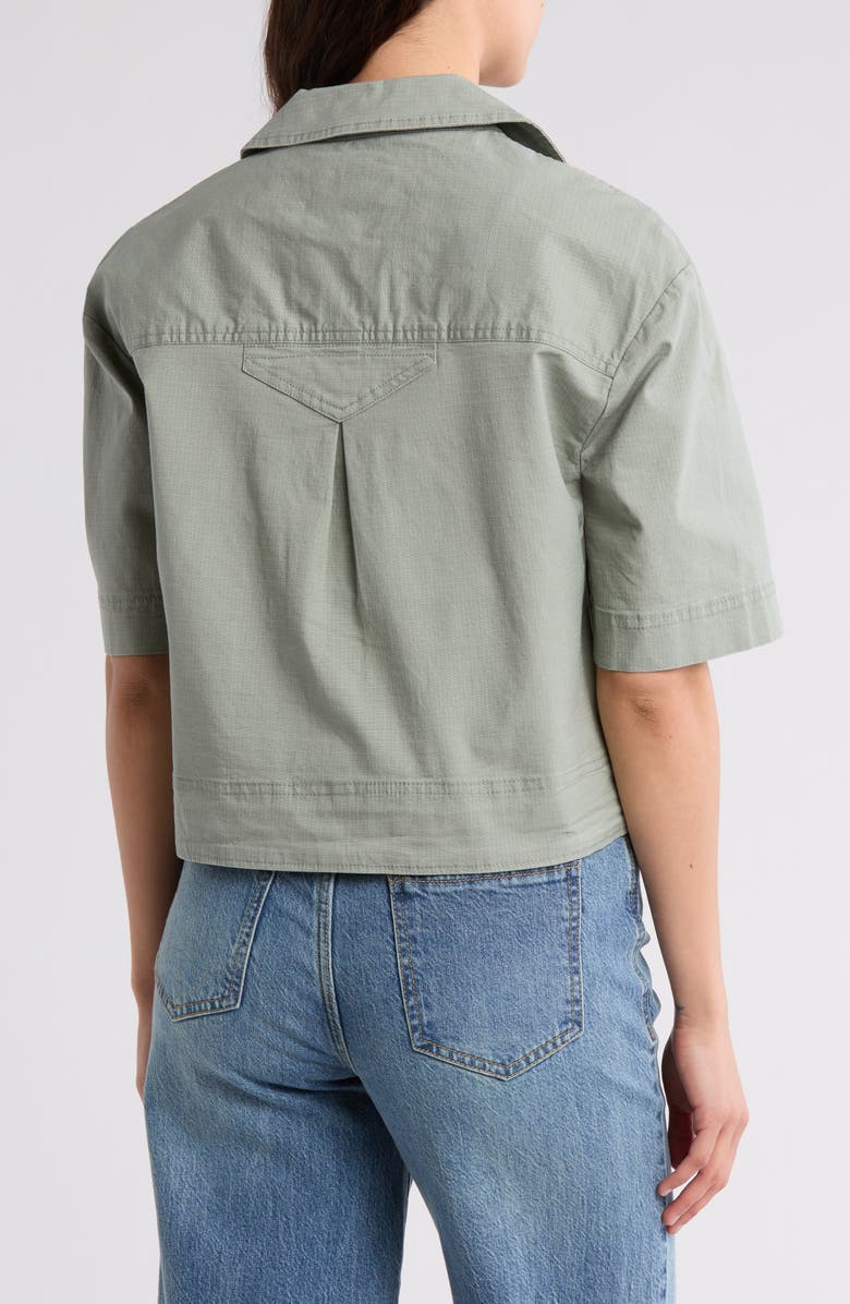 Habitual Short Sleeve Utility Jacket, Alternate, color, Jasper