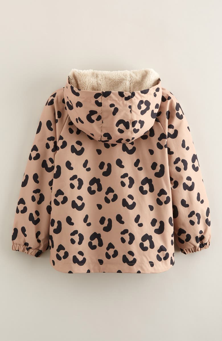 Kids' Print Faux Fur Lined Hooded Jacket
