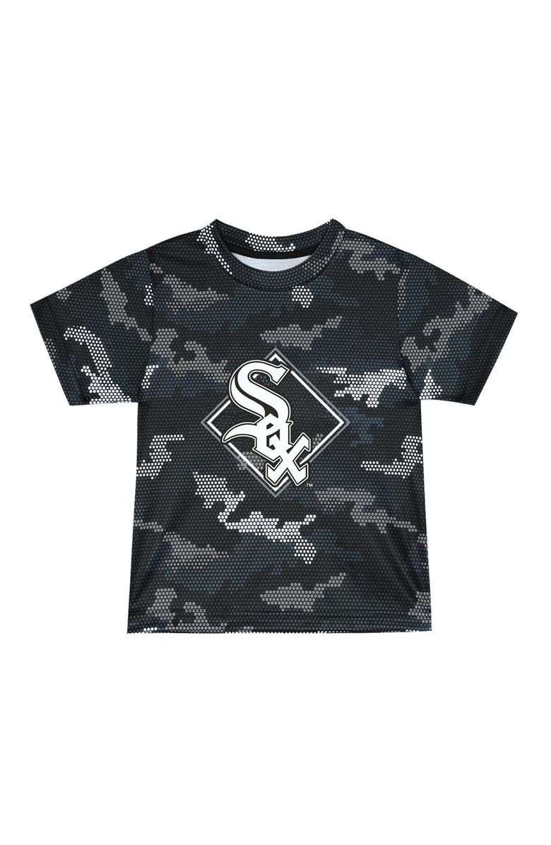 Outerstuff Toddler Fanatics Branded Black Chicago White Sox Field Ball T-Shirt & Shorts Set, Alternate, color,