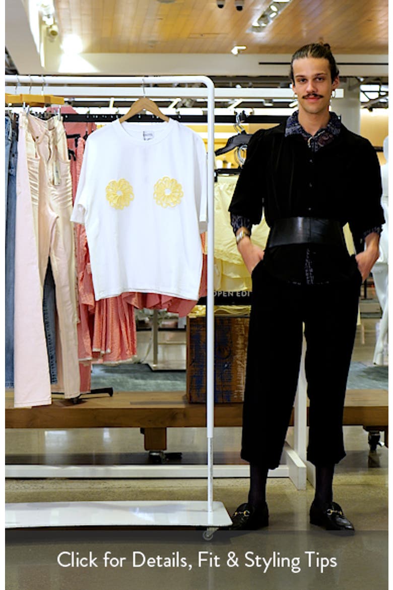 Mai Tai Cord Embellished Floral Stretch Cotton T-Shirt video