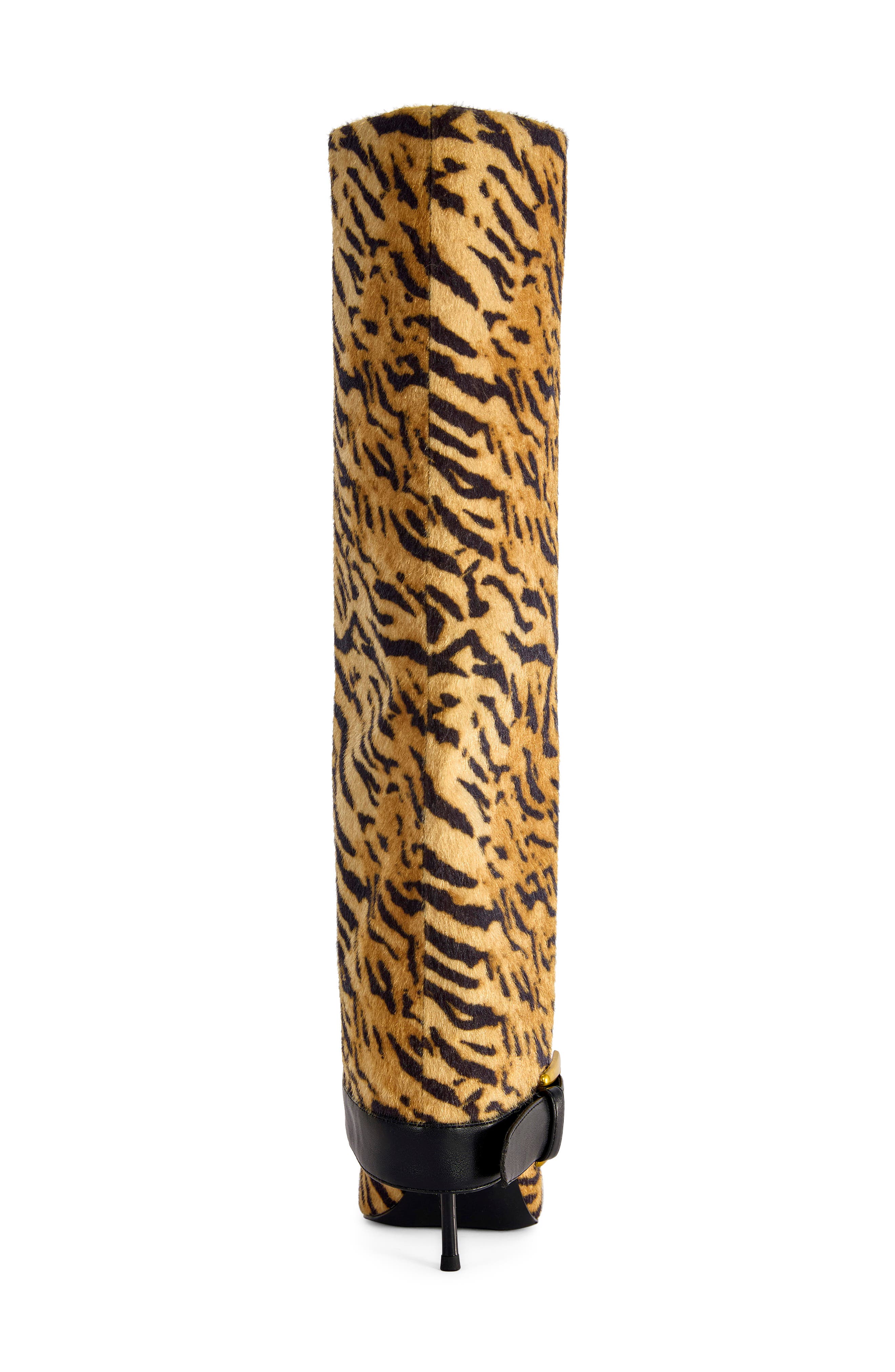 Just-Tiger Knee High Boot, Alternate, color, ORANGE MULTI