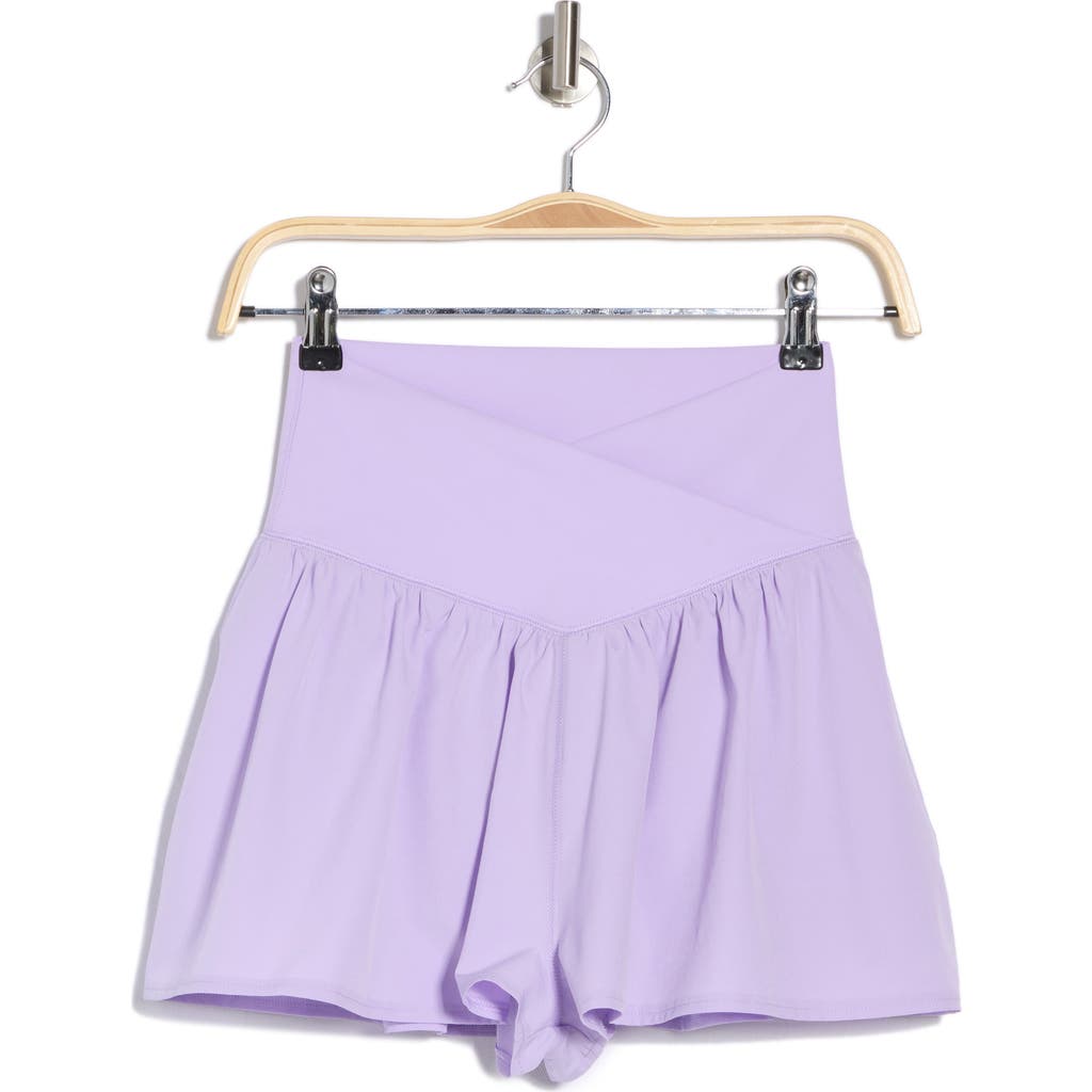 Shop Gottex Flowy Woven Shorts In Electric Lavender