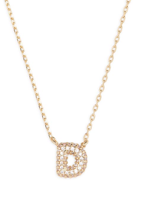 Pavé Crystal Initial Necklace