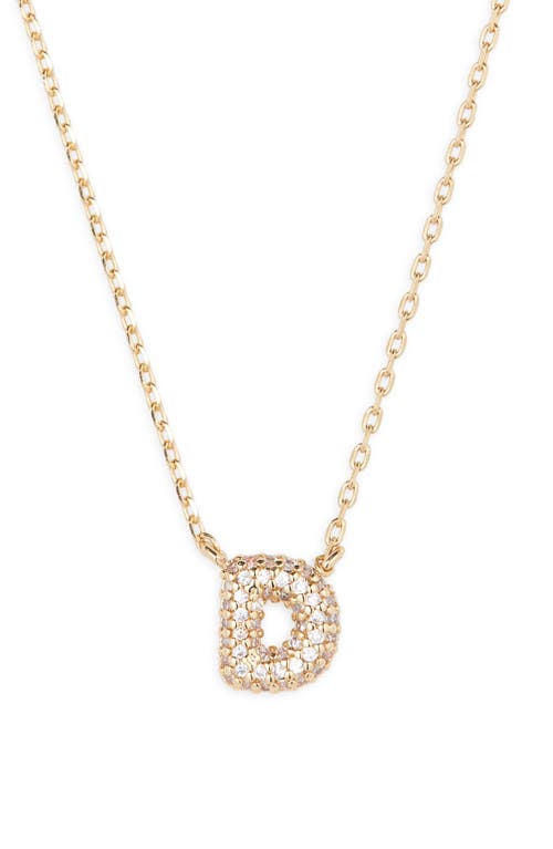 Bp. Pavé Crystal Initial Necklace In Gold