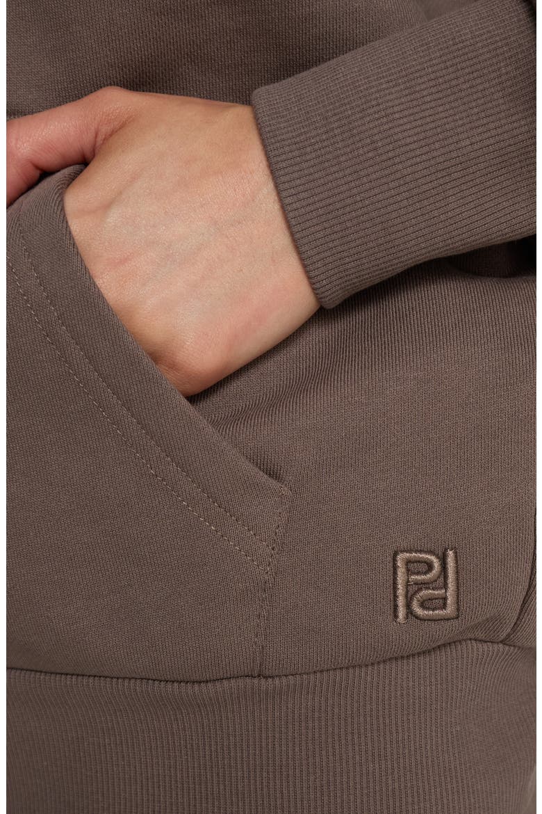All Day Cotton Zip Hoodie, Alternate, color, MOCHA