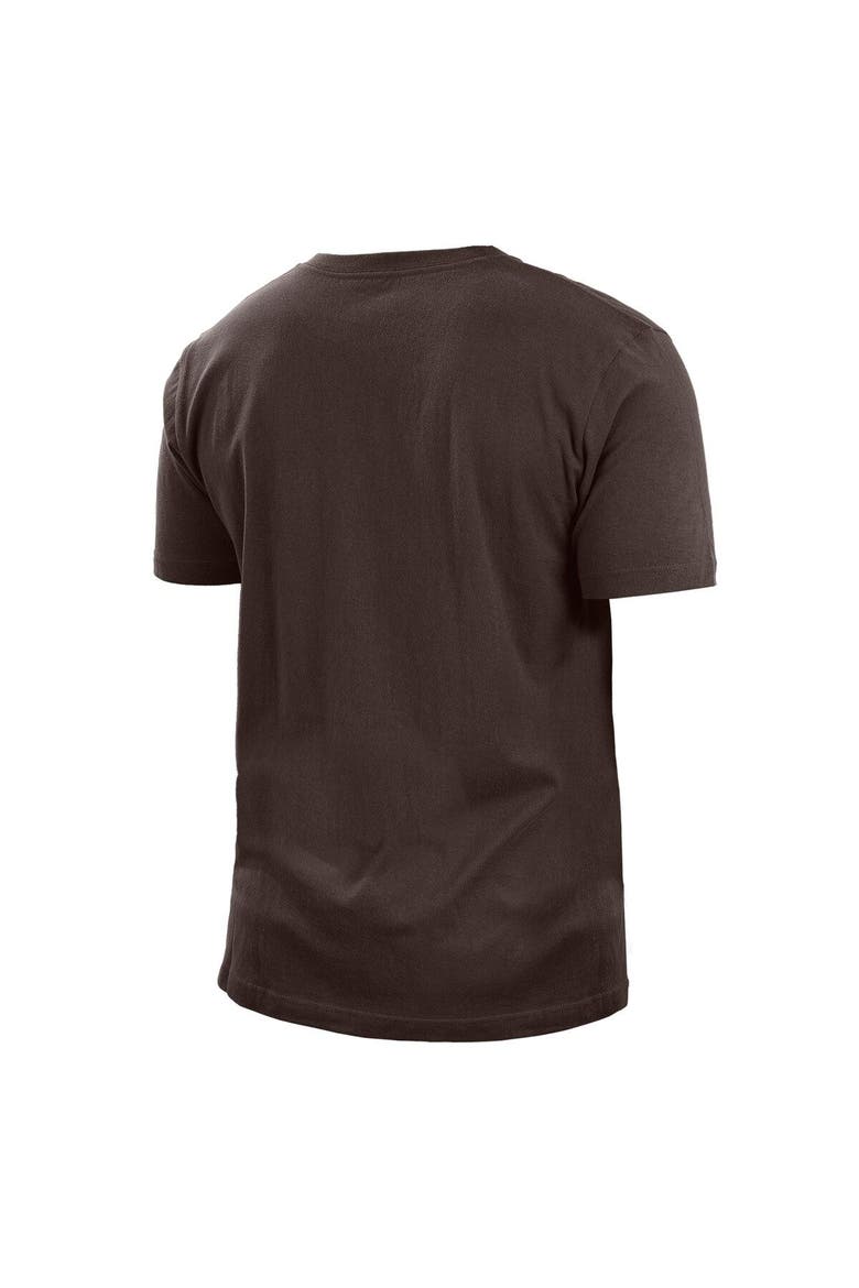 Men's New Era Brown Cleveland Browns 2022 Sideline Ink Dye T-Shirt, Alternate, color, Brown