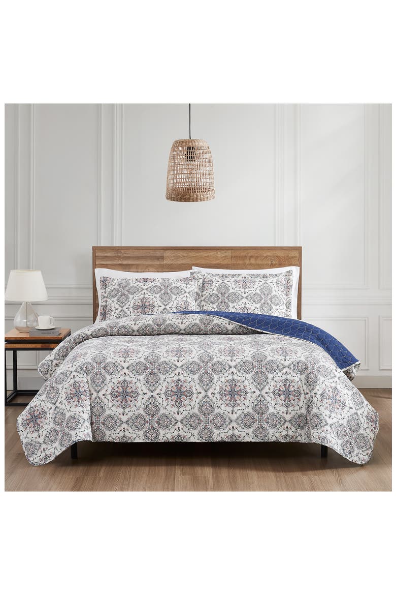 Soren 3-Piece Cotton Quilt Set, Alternate, color, BOHEMIAN BLUE