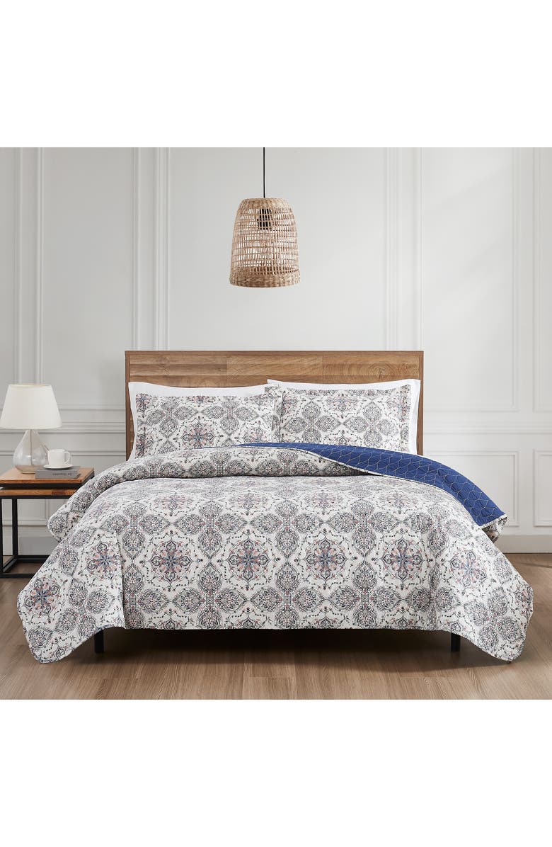 Modern Threads Soren 3-Piece Cotton Quilt Set, Alternate, color, Bohemian Blue