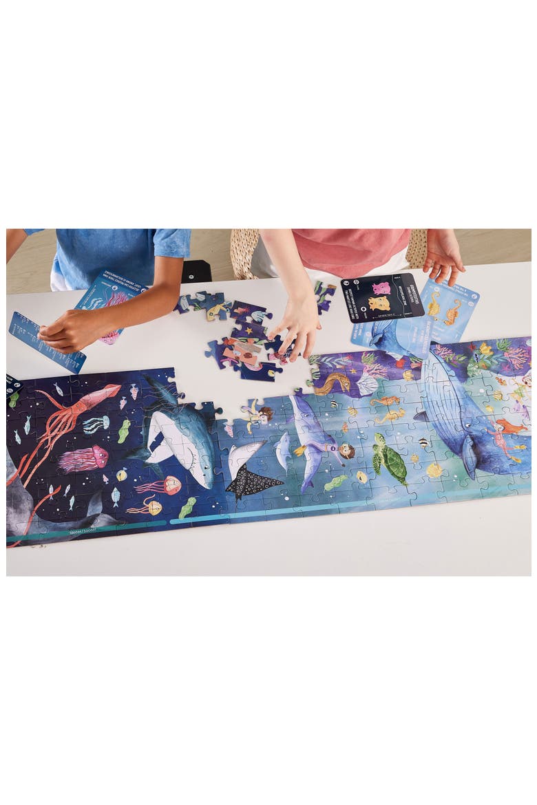 Ocean Life Puzzle 200-Piece Glow-in-the-Dark Puzzle, Alternate, color, MULTIPLECOLOR