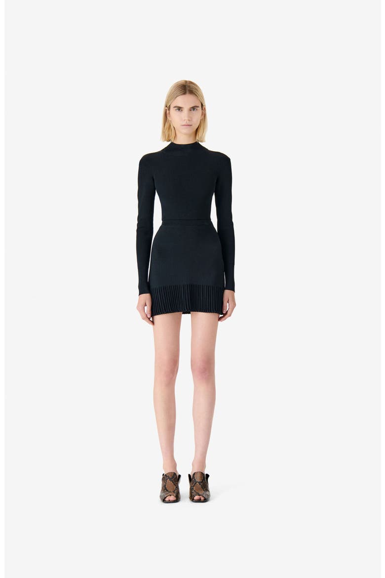 Fannya Knit Skirt, Main, color, Black