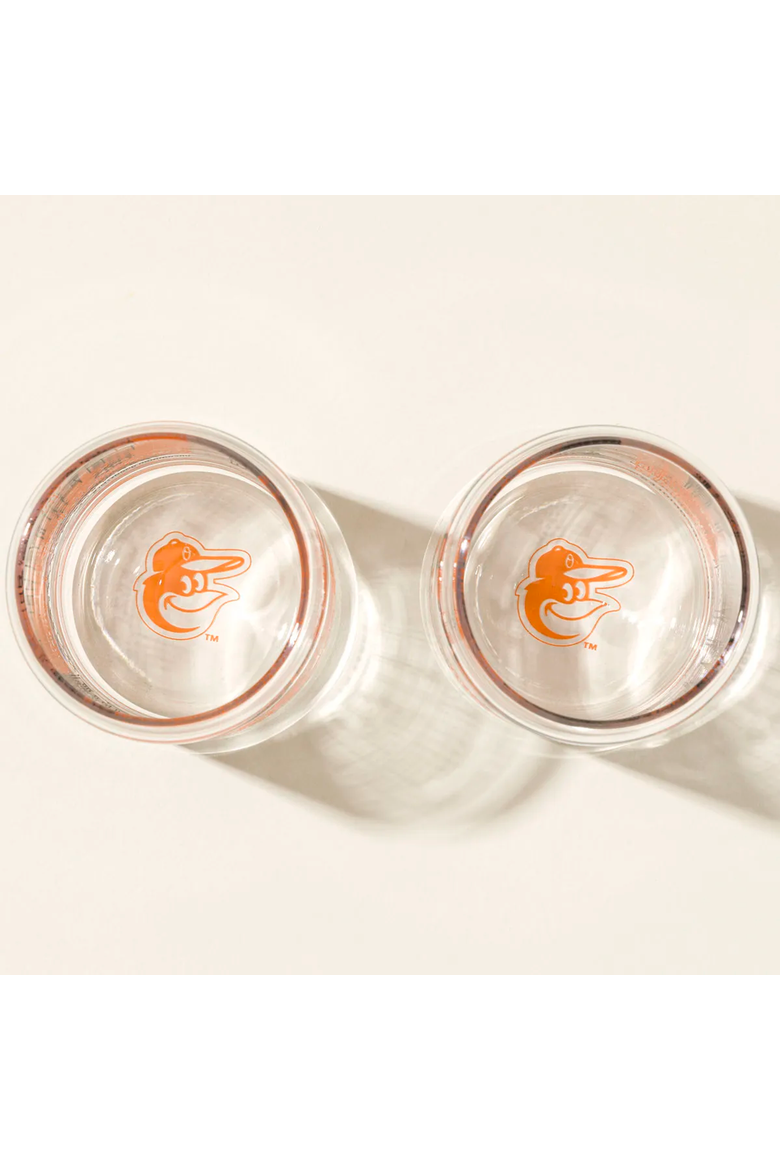 MLB Stadiumscape Can-Shaped Glasses - Set of 2, Alternate, color, Baltimore Orioles