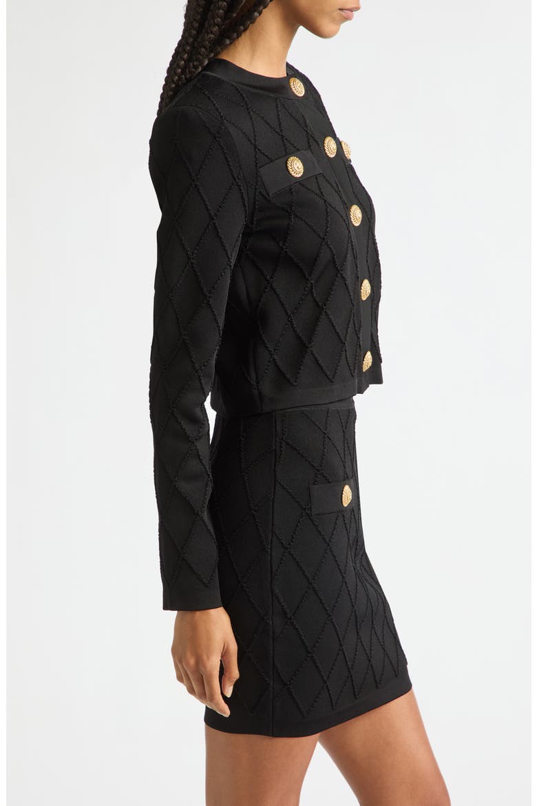 Milano Stitch Cardigan, Alternate, color, 0PA BLACK