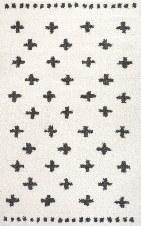 Cristo Berber Geometric Shag Area Rug