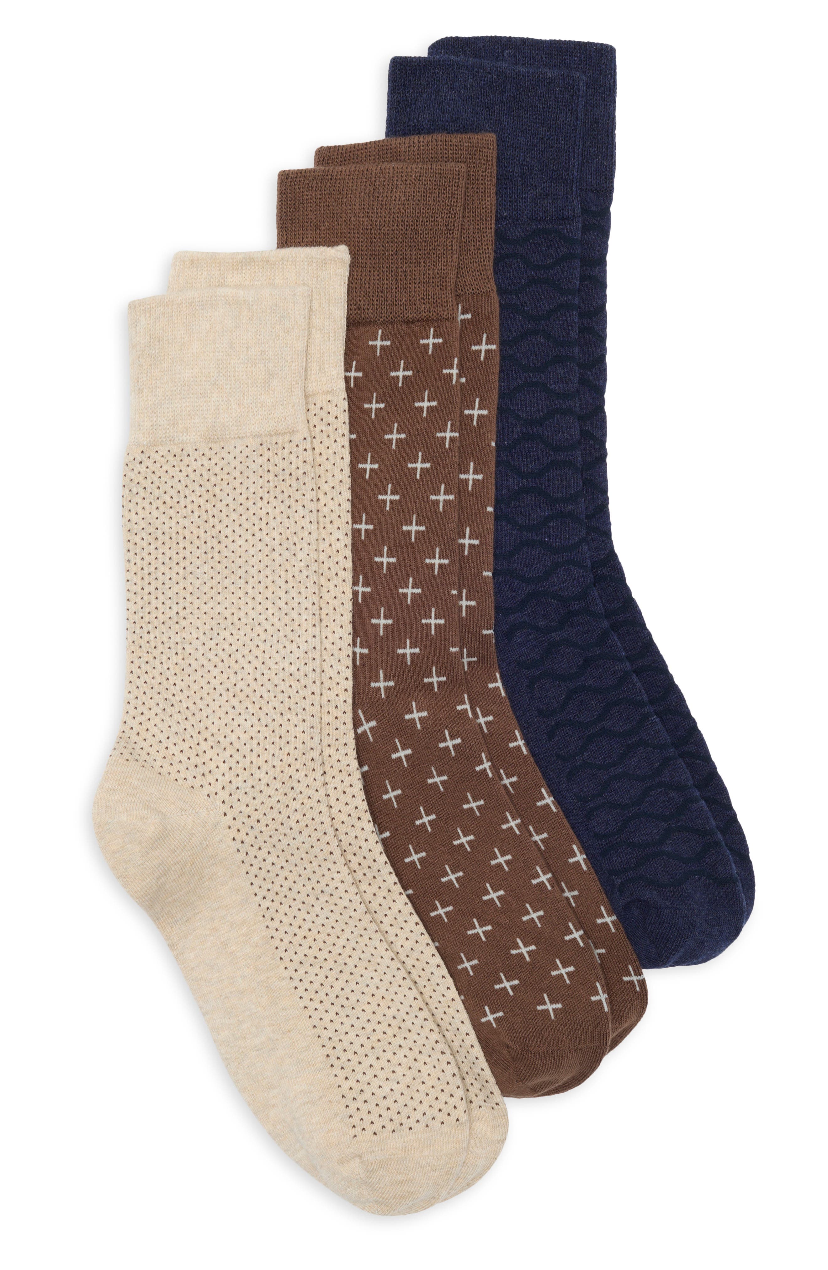 Assorted 3-Pack Crew Socks