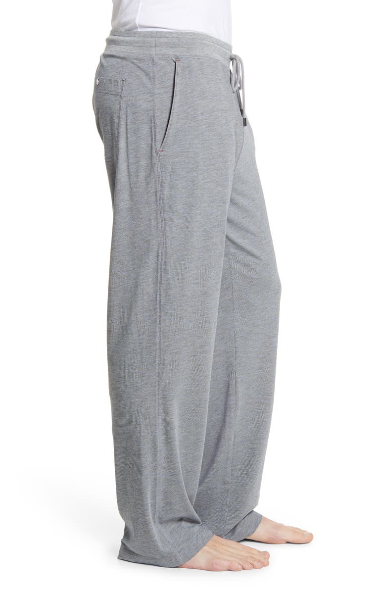 Daniel Buchler Feeder Stripe Cotton Blend Lounge Pants, Alternate, color,