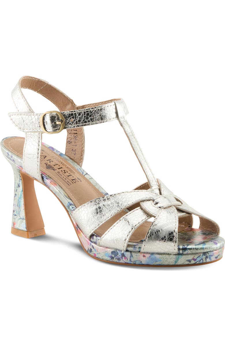 L'Artiste by Spring Step Twinkletoz Sandal, Main, color, Silver