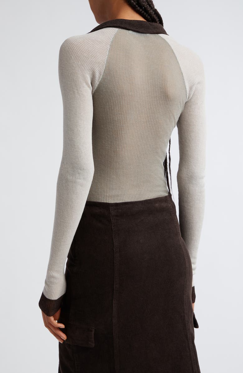 Paloma Wool Torrentbo Colorblock Johnny Collar Sweater, Alternate, color,