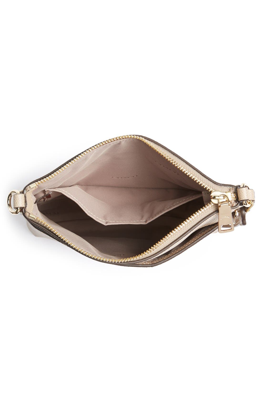 Leather Crossbody Bag, Alternate, color, STONE
