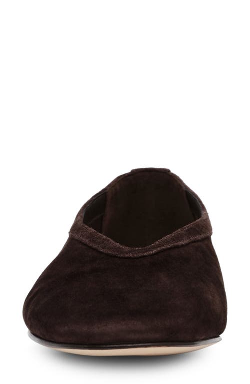Shop Steve Madden Leni Flat In Brown Suede
