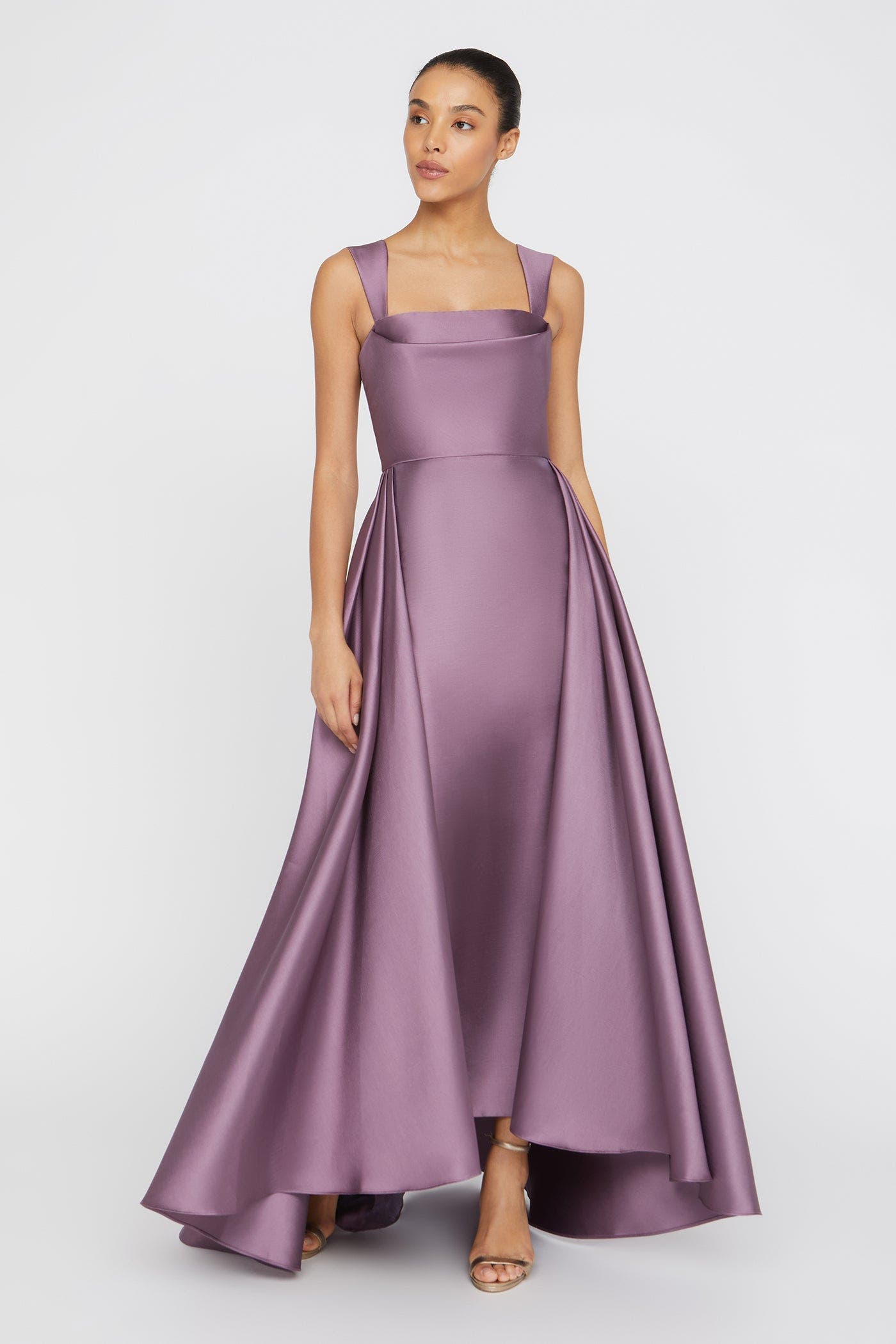 Theia Zendaya Mikado Gown In Purple