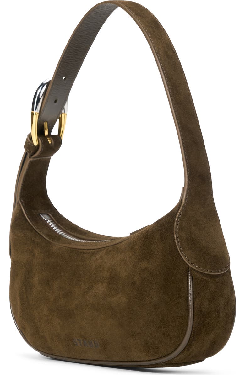 STAUD Ollie Metallic Leather Shoulder Bag, Alternate, color,