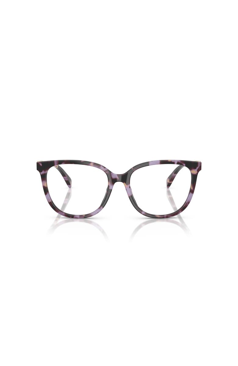COACH 54mm Square optical glasses, Alternate, color, Violet