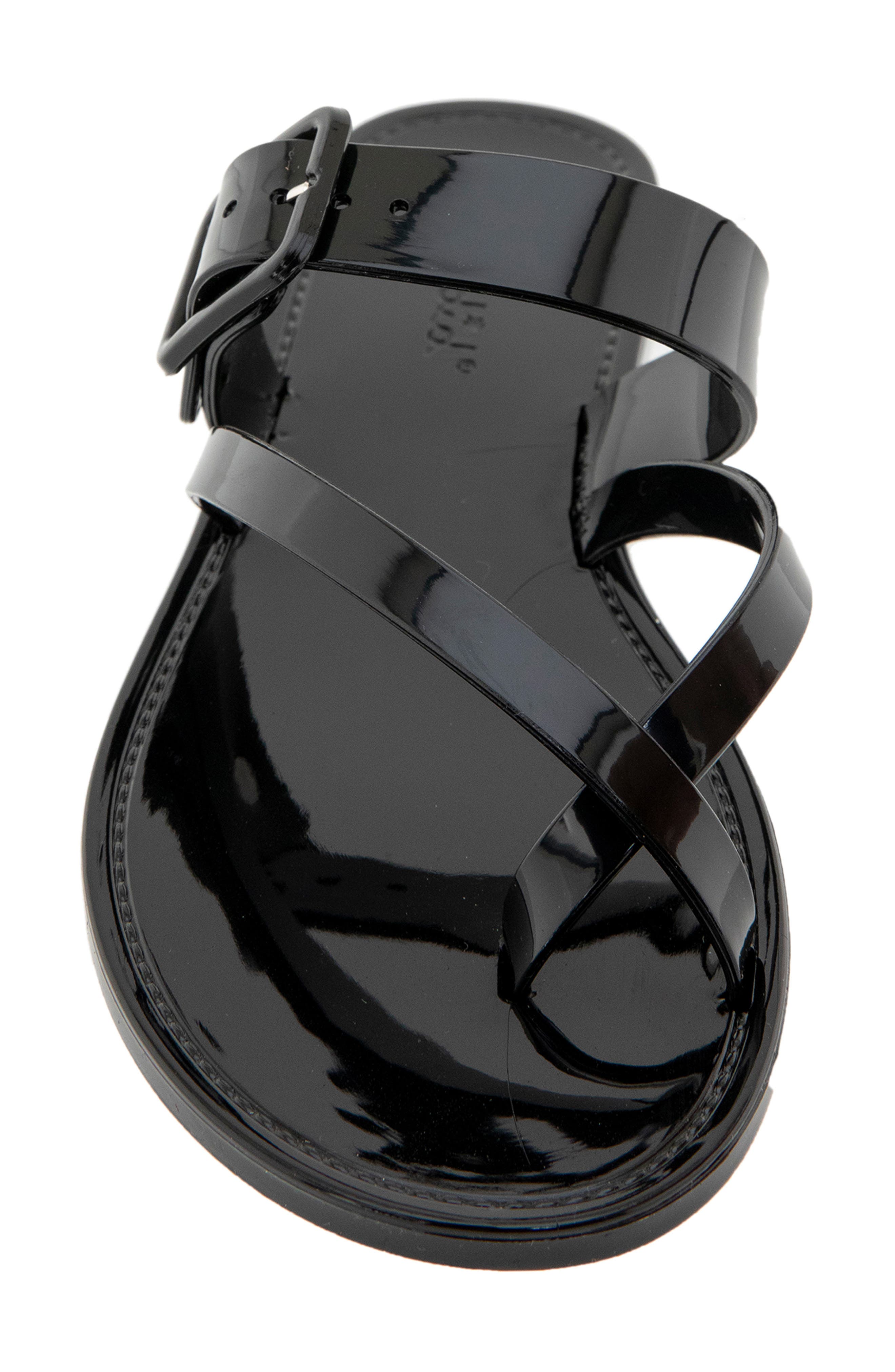 Splendid Susana Jelly Sandal, Alternate, color, Black Solid