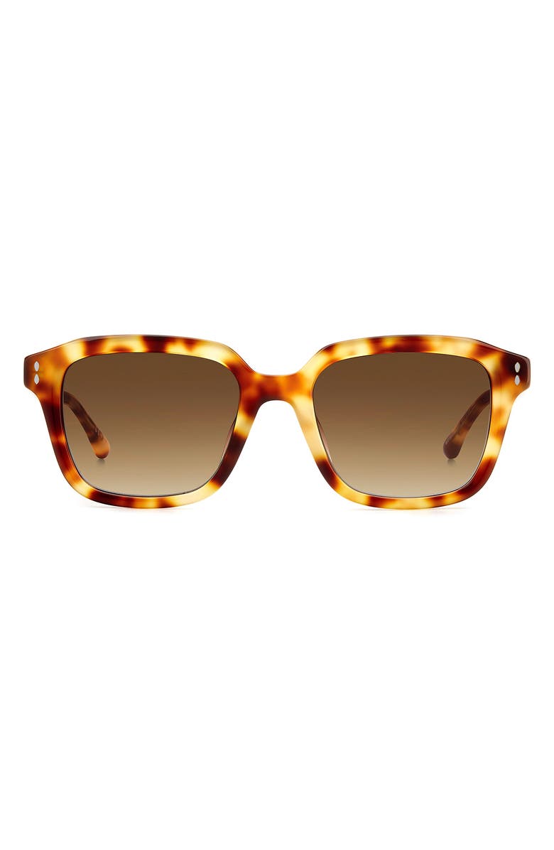 Isabel Marant 52mm Square Sunglasses, Main, color, Havana Honey