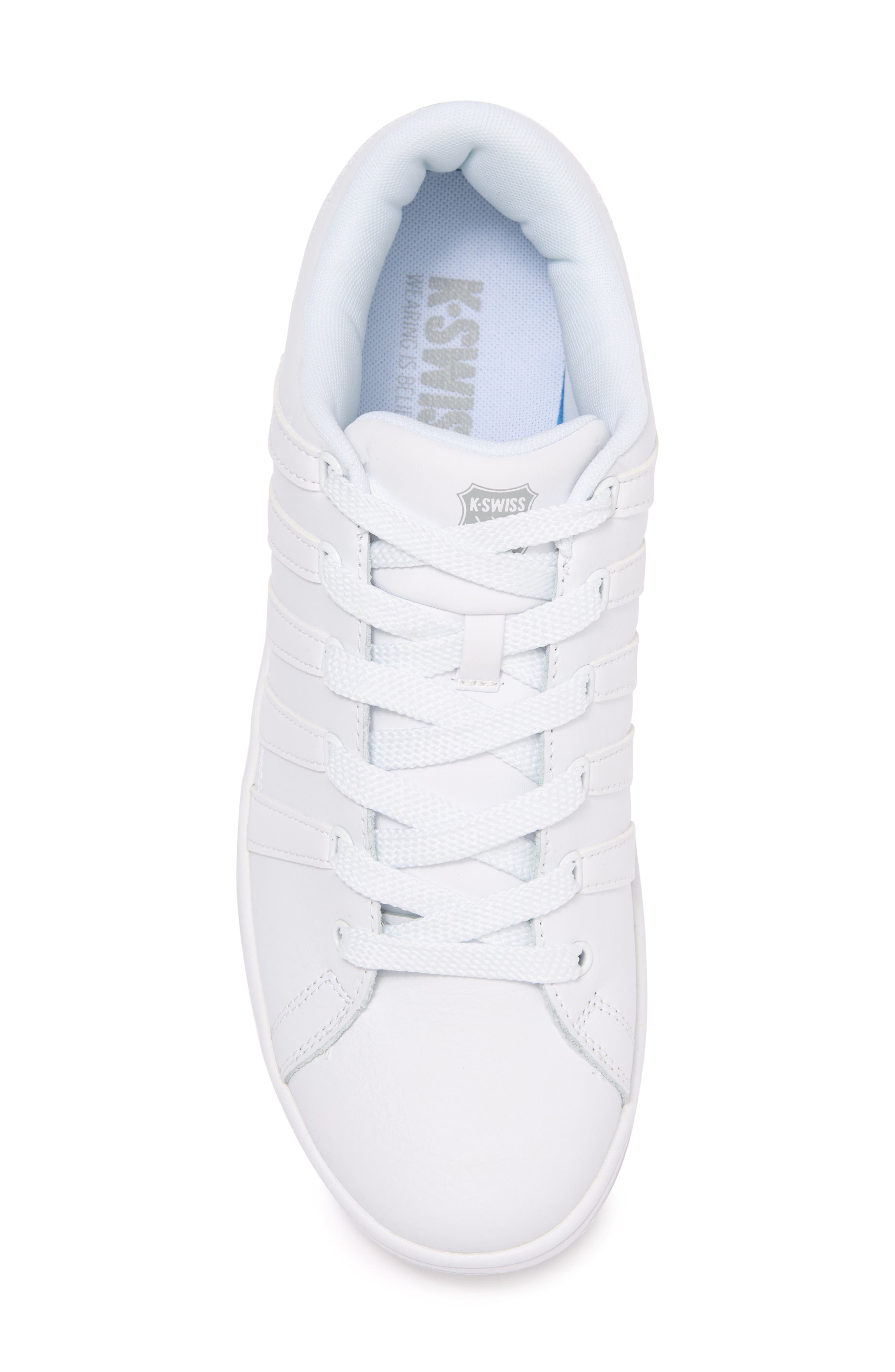 Ramli Court Sneakers, Alternate, color, WHITE/WHITE