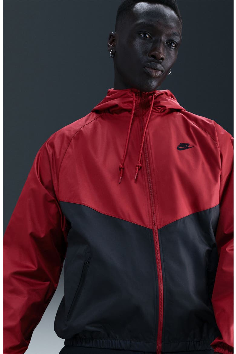 Windrunner Hooded Lined Jacket, Alternate, color, TEAM CRIMSON/ BLACK/ BLACK