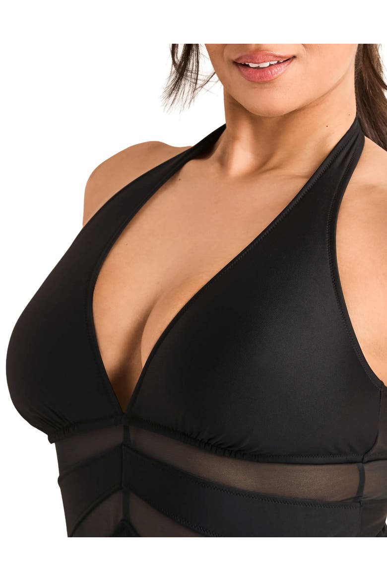 Rikki Swimwear One Piece Swimsuit, Alternate, color, Black