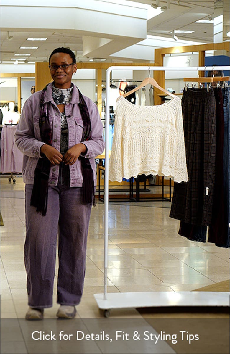 Cohen Crochet Sweater, sales video thumbnail