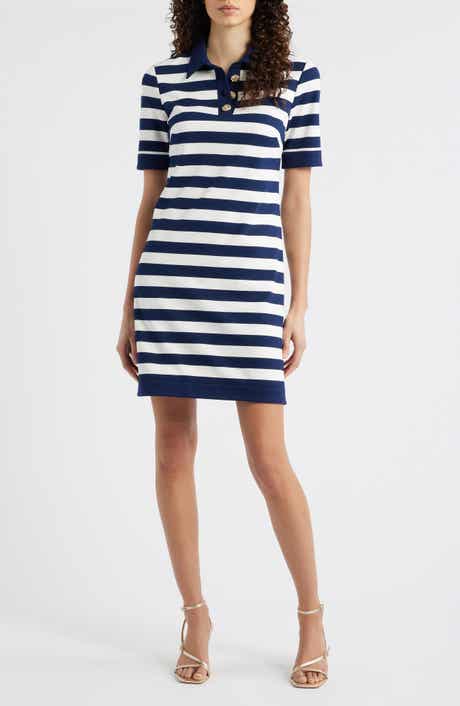 Stripe Knit Shift Dress