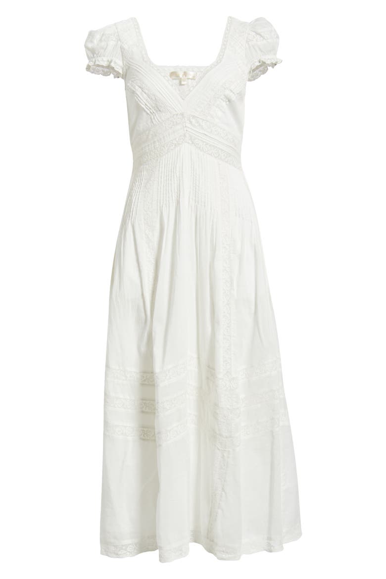 Suvi Lace Trim Cocktail Dress, Alternate, color, WHITE