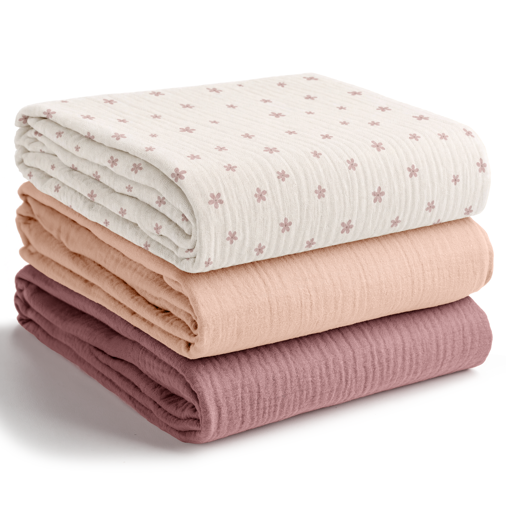Flower Pattern, Blush, Mauve