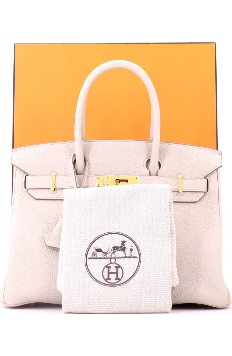 Pre-Owned Hermes Birkin Handbag Light Togo with Gold Hardware 30, Alternate, color, Beton