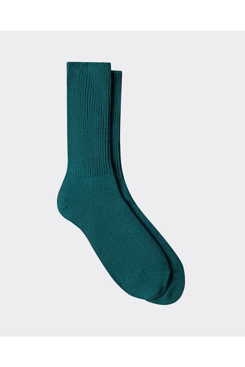 Cotton Cashmere Ankle Socksgrren, Main, color, Green