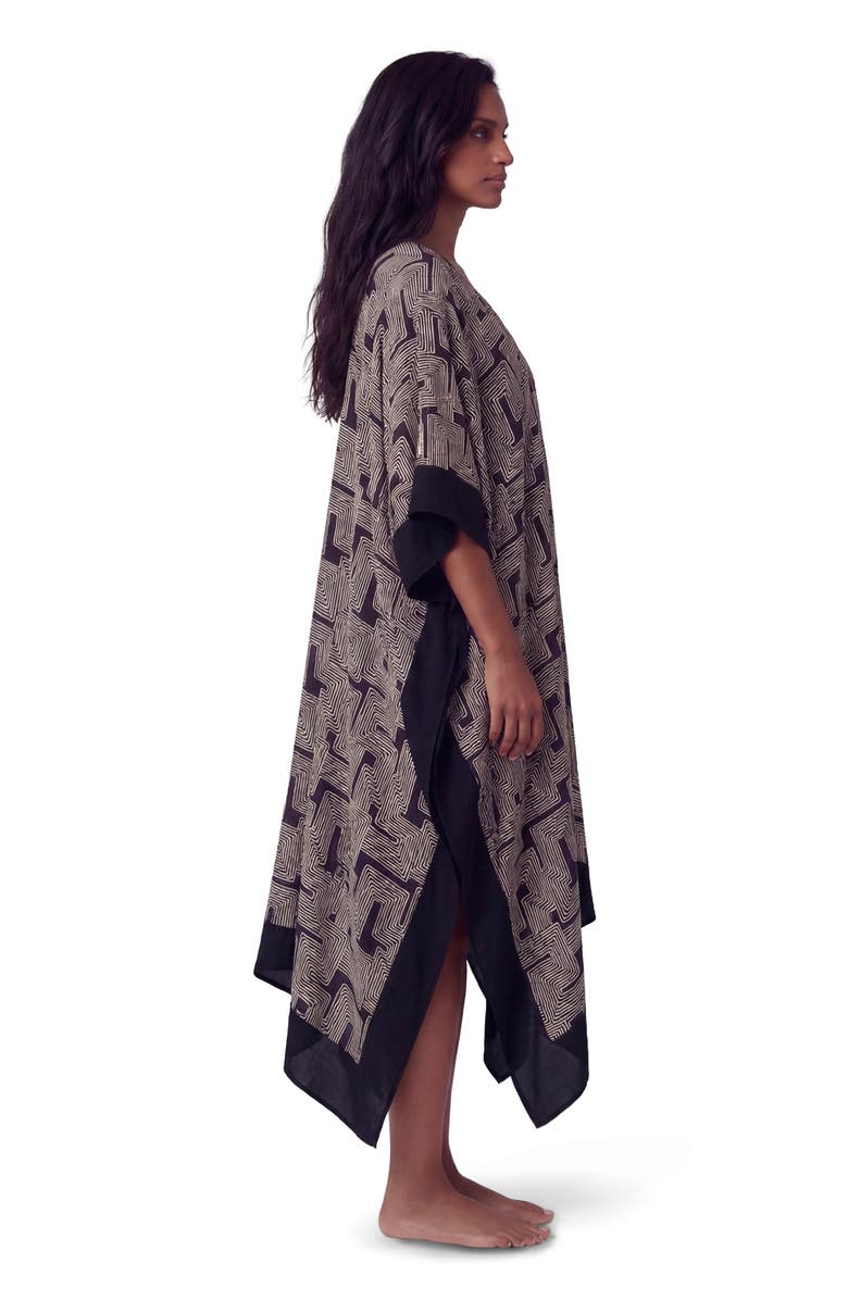 Lords of Harlech Inter Twine Womens Kaftan, Alternate, color, Inter Twine Black