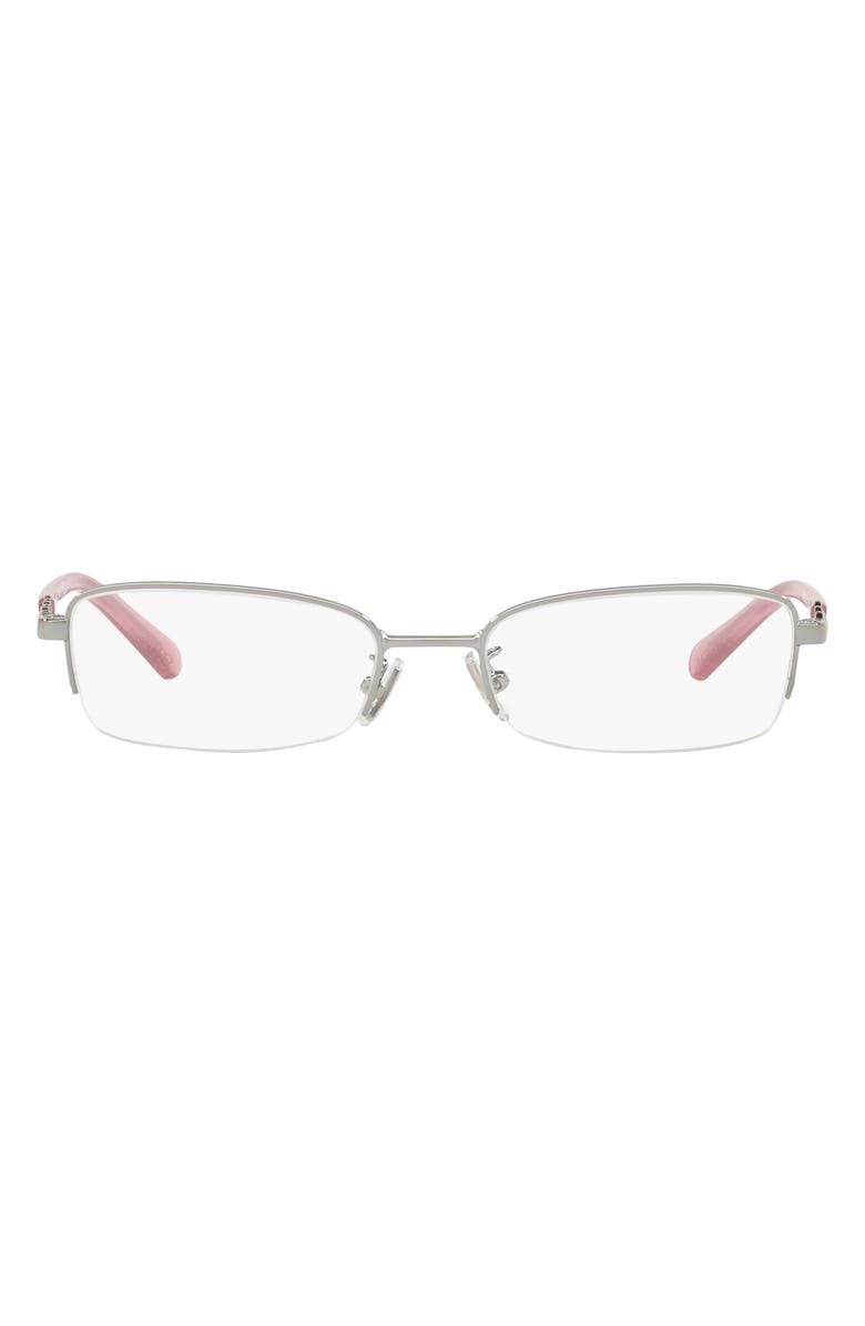 COACH 52mm Optical Glasses, Main, color, Gunmetal