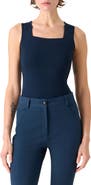 Akris punto Sleeveless Modal Stretch Jersey Top