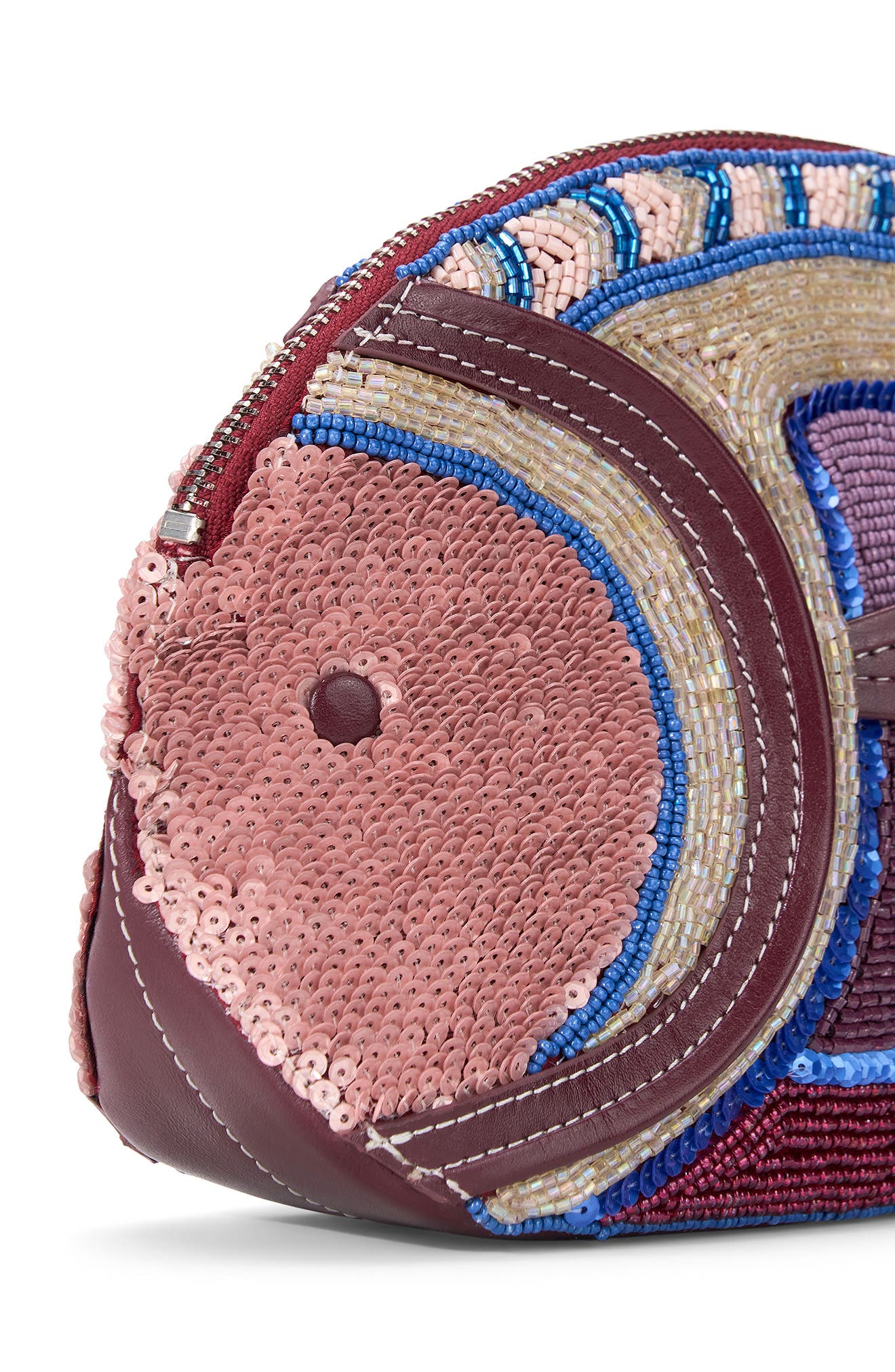 STAUD Pesce Beaded Clutch, Alternate, color, Ultraviolet