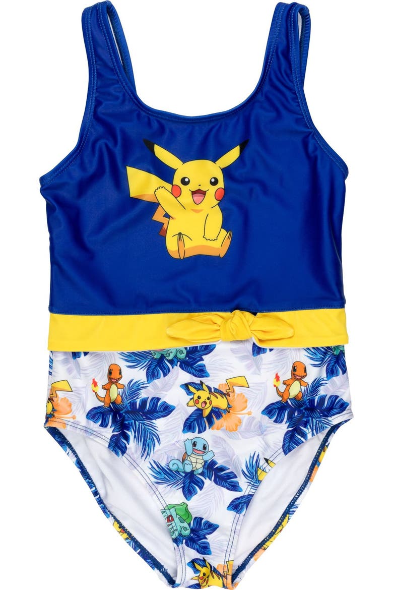 Pikachu Onepiece Swimsuit, Main, color, Royal Blue