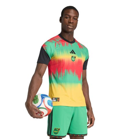 Men's adidas Green Jamaica National Team 2026 Pre-Match Training Jersey