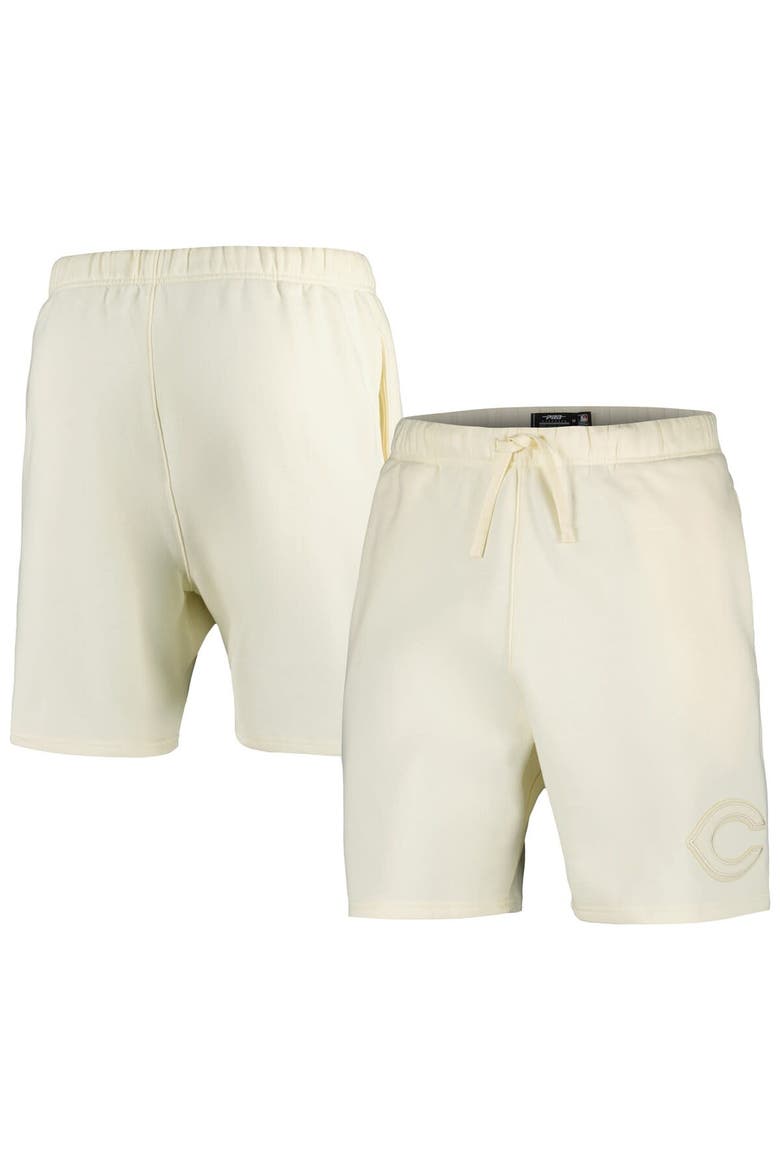 Men's Pro Standard Cream Cincinnati Reds Neutral Fleece Shorts, Main, color, Cream