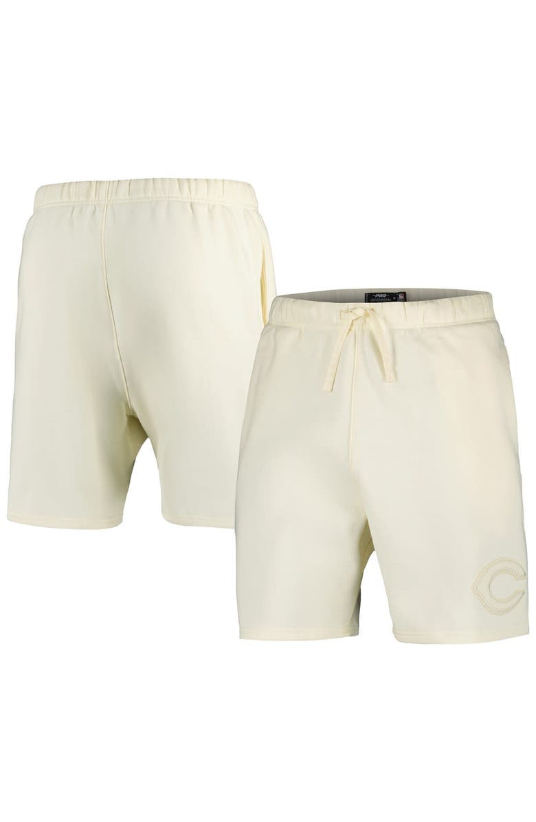 PRO STANDARD Men's Pro Standard Cream Cincinnati Reds Neutral Fleece Shorts, Main, color, Cream