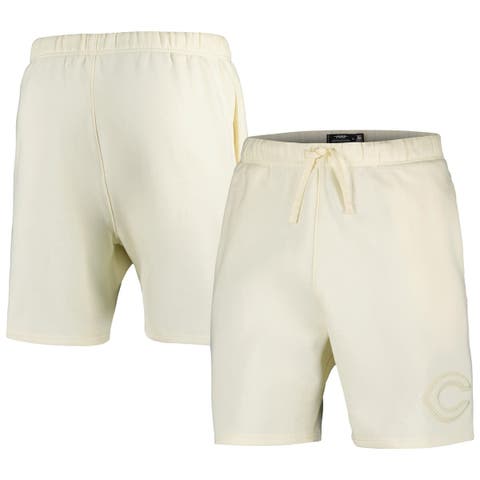 Men's Pro Standard Cream Cincinnati Reds Neutral Fleece Shorts