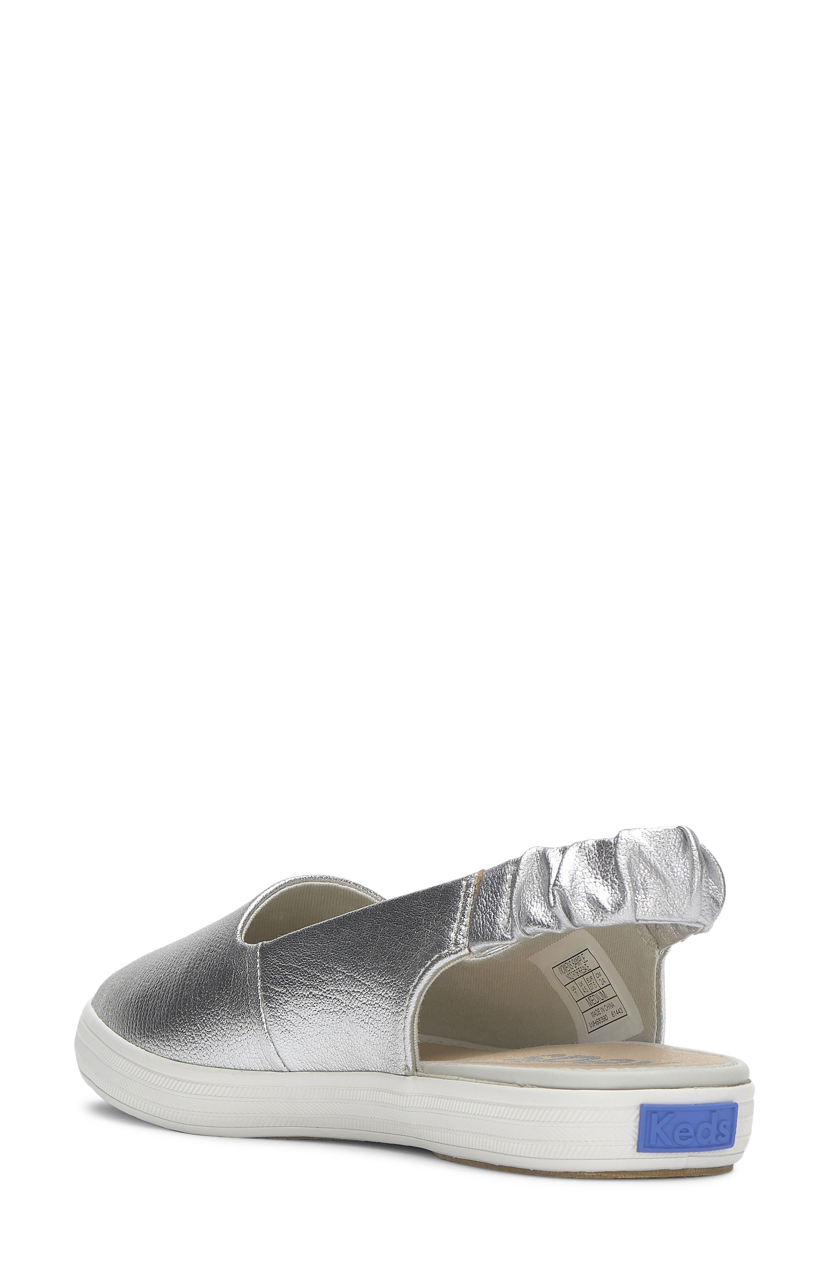 Keds<sup>®</sup> Point Slingback Sneaker, Alternate, color, Silver