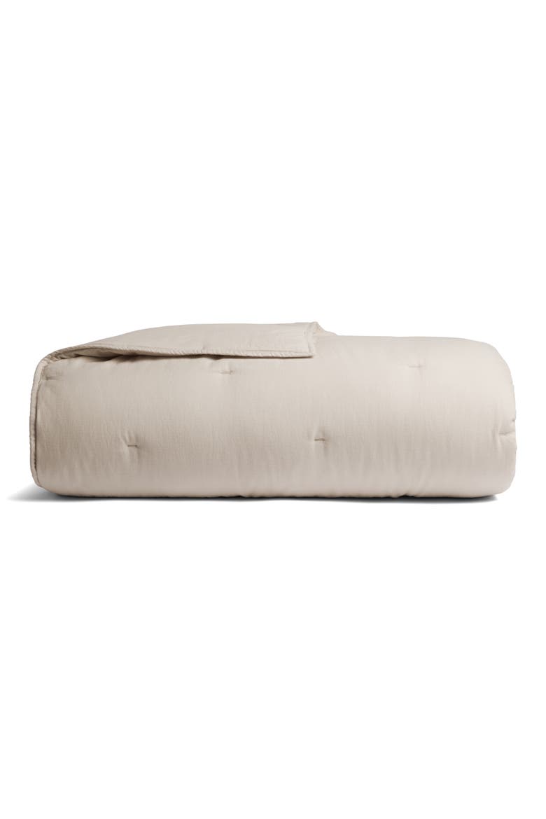 Soft Organic Cotton Twill Quilt, Main, color, BONE
